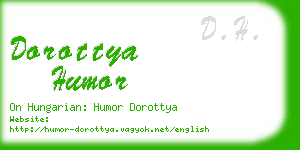 dorottya humor business card
